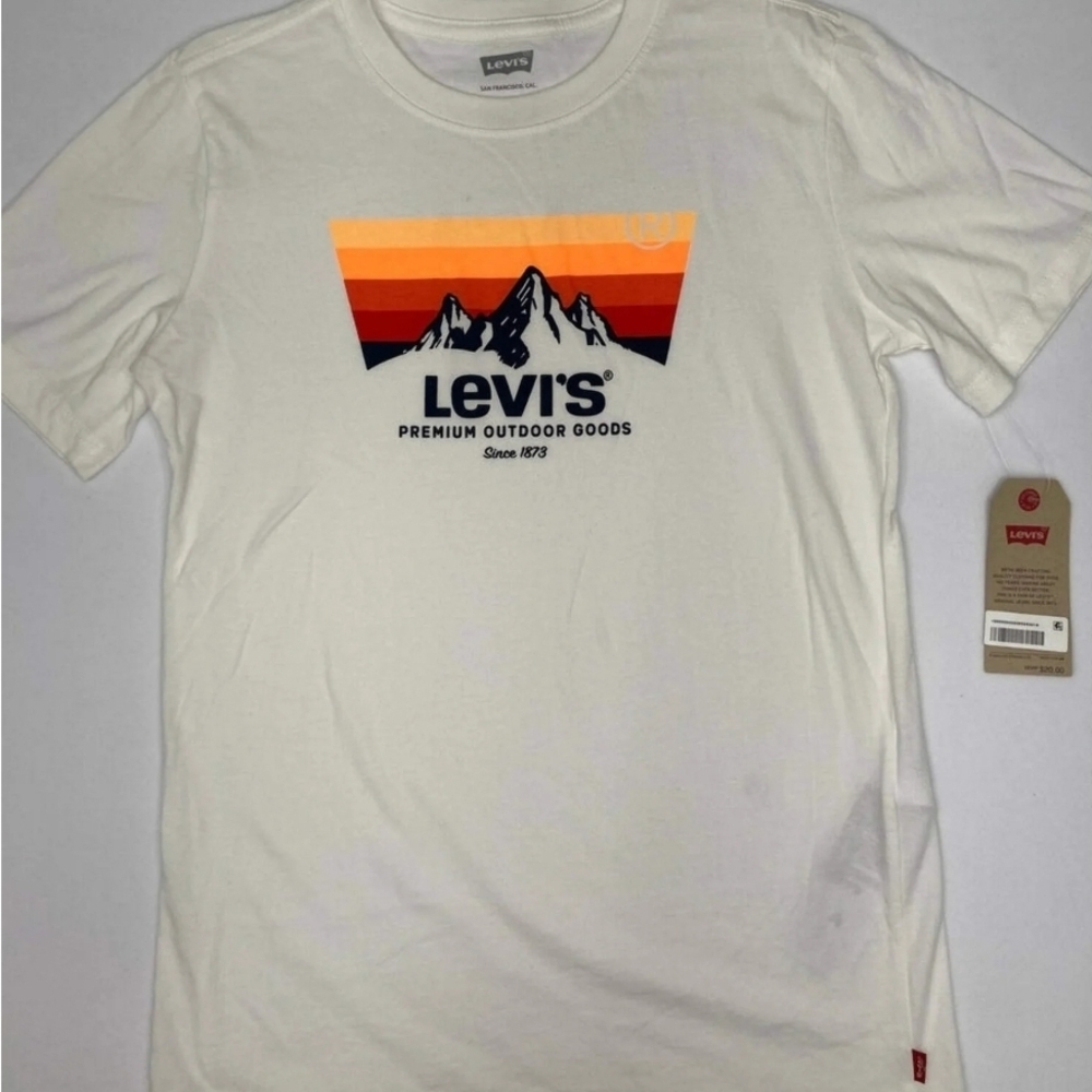 Levi's White Graphic T-Shirt for Boys 6yrs
